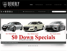 Tablet Screenshot of beverlymotors.com